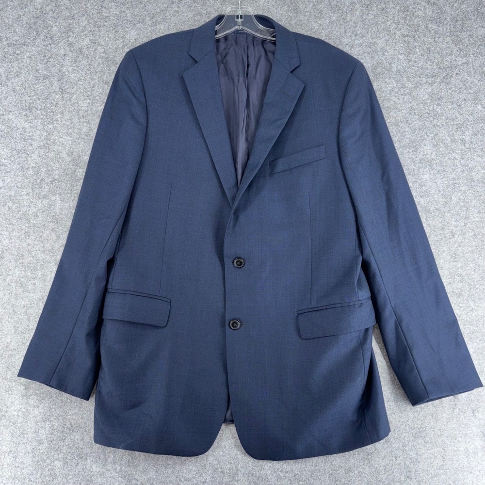 Brooks Brothers Regent Fit Navy Blue 100% Wool Blazer Sport Coat 44L Mens